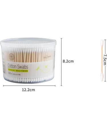 Nuobesty 500 Pcs Cotton Swabs - Double-Headed Hygienic Swabs for Ear Eyeshadow and Wound Care | International Shipping - Buy Online on GoSupps.com