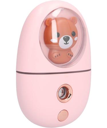 Pink Portable Hydrating Beauty Sprayer for Skin Moisturizing Nano-Level Hydration Elegant Design 35ml Tank Capacity Warm Night Lighting - Buy Online on GoSupps.com