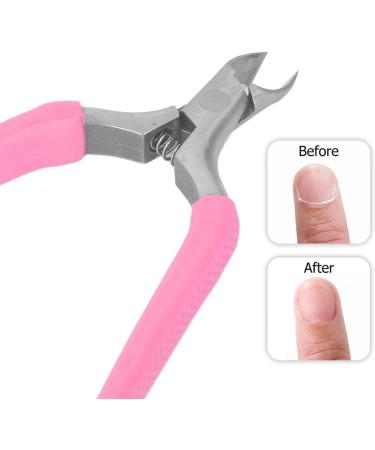 Cuticle Clipper Cuticle Trimmer Remover Tools Nail Manicure Scissors Stainless Steel Nail Trimmer (Pink) - Buy Online on GoSupps.com