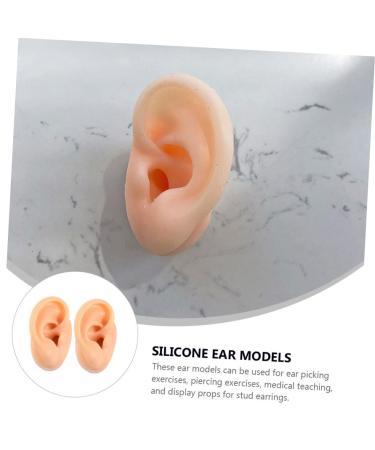 Silicone Leg Strap for Body Jewelry and Ear Piercings - Set of 4 Pieces | Artificial Ear Mold for Massage and Foley | Silicone Body Parts Silicone Mold - Light Yellow - Buy Online on GoSupps.com