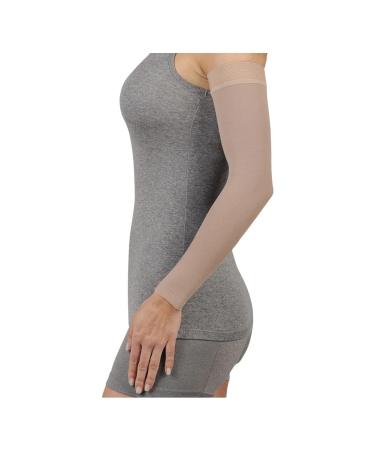 Juzo 3511 Dynamic (Varin) Soft Open Toe Max thigh highs with Siliband 20-30 mmHg max. short S beige