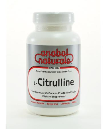 Anabol Naturals L-Citrulline 100 gram Free Form Pure Crystalline Powder