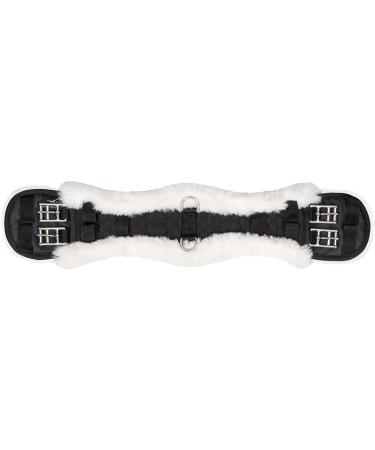 Equinate Anatomical Short Saddle Strap - Synthetic Lambskin Dressage Belt 50cm Nature Brown/Black - International Shipping - Buy Online on GoSupps.com