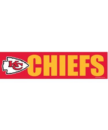 NFL WCR13378713 Kansas City Chiefs Bumper Strip 3" x 12"