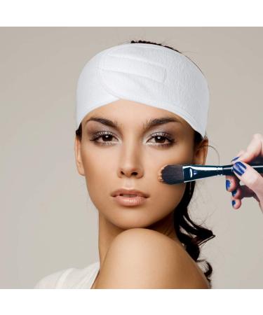 Yucool Adjustable Slipproof Facial Headband Set - 3 Pieces with Magic Tape 2 Silicone Brushes & 2 Sponges for Optimal Facial Treatments - Buy Online on GoSupps.com