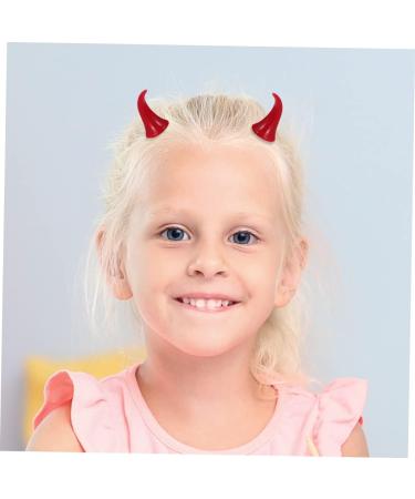 Beavorty 6 Pairs Halloween Decorative Red Horn Barrettes Cute Halloween Hair Pins Devil Halloween Costume Headpiece Demon Hair Clamps Bang Devil Horns Hair Clip Horn hairpin cosplay child - Buy Online on GoSupps.com