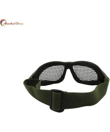 MarketBoss Steel Mesh Airsoft Goggles for Eye Protection - Army Green - Buy Online on GoSupps.com