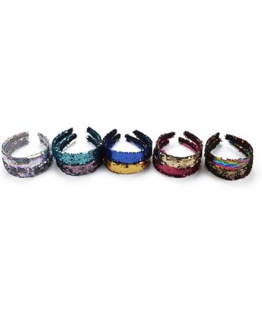 NUOBESTY Reversible Sequin Headband Color Changing Flip Sequin Hair Band Glitter Sparkly Headband Magic Alice Hair Accessories for Girls Teens Kids Women (Red and Gold) - Buy Online on GoSupps.com