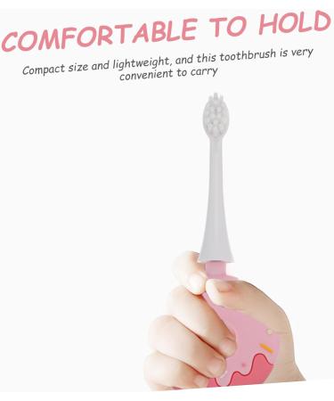 KOMBIUDA Pink Toothbrush - Soft Silica Gel Child Cleaning Brush (1 Pack) - Ideal for Gentle Oral Care - Buy Online on GoSupps.com