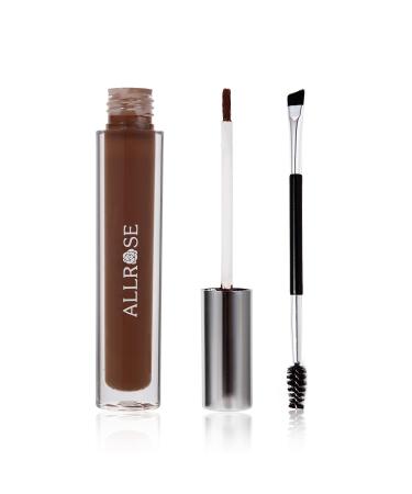 ALLROSE Waterproof Tinted Brow Gel - Long-Lasting Semi-Permanent Eyebrow Mascara in Brunette Shade - Buy Online on GoSupps.com