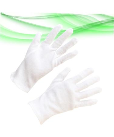 OKUMEYR 12 Pairs Moisturizing Food Handling Glove Hair Dye White Kitchen Hair Dyeing Dry Hands White Work Spa XL:24X11cm White - Buy Online on GoSupps.com