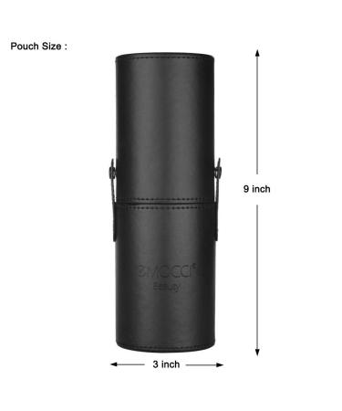 Buy A-Cup Black PU Leather Makeup Brush Holder | Travel Cosmetic Organizer - Stylish & Durable - Buy Online on GoSupps.com
