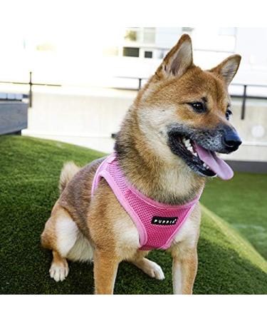 Puppia Dog Harness for Small & Medium Dogs - Soft Vest in Various Colors | Atani Puppy Dishes - Pink XS - Comfortable & Stylish Pet Gear - Buy Online on GoSupps.com