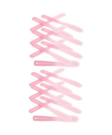 FRCOLOR 20 Pcs Tool Stick Spatulas Makeup Mixing Tool Bottle Scraper Makeup Mixing Spatula Cosmetic Spatula Mixer Eye Patches for Adults Pink Large Spoon re-usable