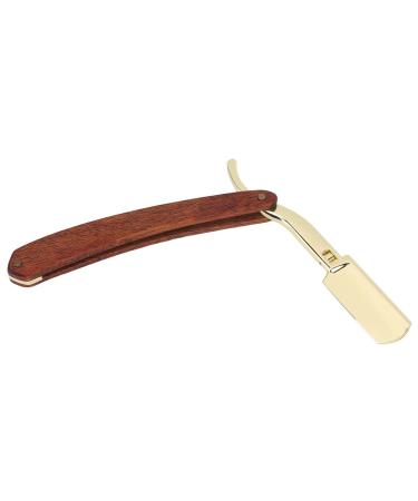 Ergonomic Vintage Beard Razor Stand for Men | Solid Wood & Stainless Steel Holder | Perfect Barber Shop Accessory - Buy Online on GoSupps.com