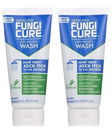 FungiCure Medicated Anti-Fungal Jock Itch Wash - Treat Jock Itch in The Shower- 2 Pack