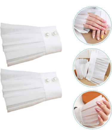 Beavorty Clear Wristlet 2 Pairs Fake Sleeve Floral Blouse Woman's Shirts Lace Cuffs Costume Fake Cuffs Miss Clothing Flowers - Buy Online on GoSupps.com