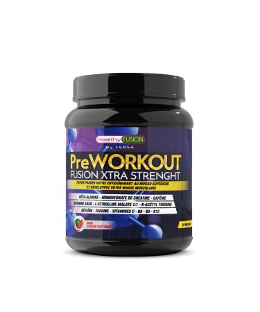 Powerful Pure Pre-Workout with Beta Alanine L-Arginine AAKG Creatine Caffeine Taurine | Improves Physical Performance | Promotes Muscle Growth | 300g