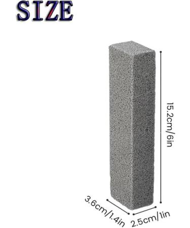 Strong Cleaning Pumice Stone Pumice Stone for Toilet Cleaning Suitable for Cleaning Toilet Bathroom Kitchen Sink Grill (2pcs with Handle) - Buy Online on GoSupps.com