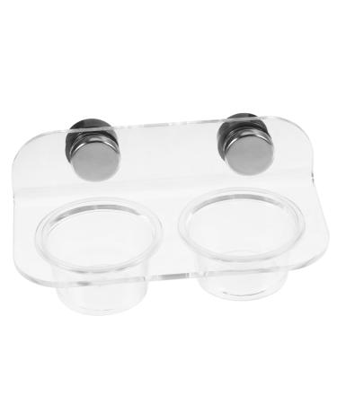 TOGEVAL 1 Set Magnetic Water Feeder Gecko Feeding Cups Reptile Feeding Cups Leaopard Tortoise Worm Acrylic
