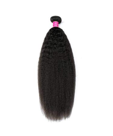Clarolair Kinky Straight Brazilian Hair Bundles - Yaki Non Remy 100g Natural Black (12 Inch) | Premium Quality Human Hair for Stunning Styles - Buy Online on GoSupps.com