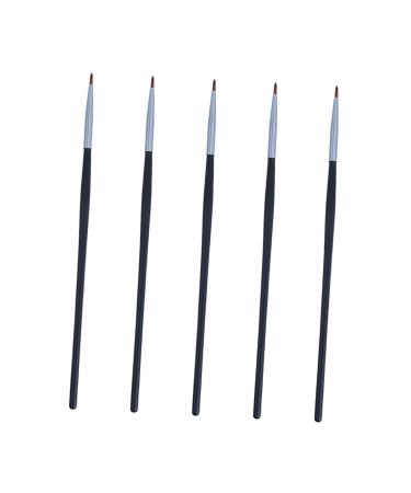 minkissy 5pcs Fine Eyeliner Brush Makeup Eyeliner Brush Eye Definer Brush Eyeliner Lipstick Brush Curved Eyeliner Brush Gel Liner Eyeliner Lip Gloss Makeup Brush Eye Shadow Fiber