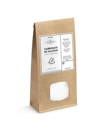 Calcium carbonate - Thickening agent opacifier very mild abrasive - 100% Pure and Natural - MY COSMETIK - 200 g - in kraft bag