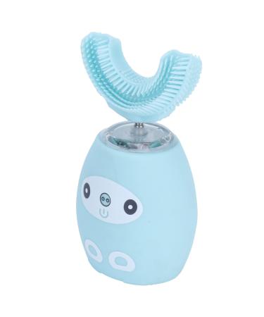 Electric toothbrush U-shaped waterproof toothbrush USB charging function for children's toothbrushes the braces is blue Whitening Load toothbrush 27 (2-7 years old) 1 piece (1 Pack) Blue
