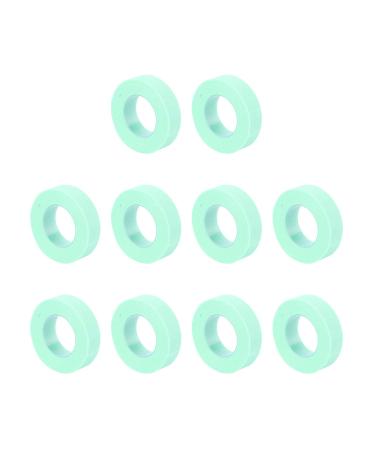 minkissy 10 Rolls Eyelash Tape Makeup Lash Tape Eyelash Tape for Lash Extensions Makeup Gadgets Breathable Micropore Fabric Tape False Non-woven Tape Auxiliary Tool Make up Green 10 Rolls