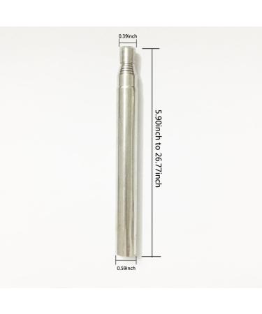 Wuchieal Portable Telescopic Silver Belly Dance Isis Wings Sticks - 1 Pair (71CM) - Buy Now! - Buy Online on GoSupps.com