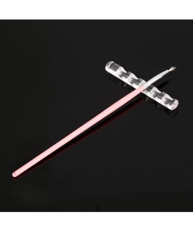 Simple Transparent Acrylic Nail Gel Polish Pen Brush Stand Holder Durable & Portable for Home or Professional Use - Buy Online on GoSupps.com