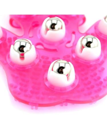 Buy Bdukbduk Hand-Shaped Massage Shoes - 9 360-Degree Rolls Metal Roller Body Massage Device (Pink) - Best for Beauty Body Care - International Shipping Available - Buy Online on GoSupps.com