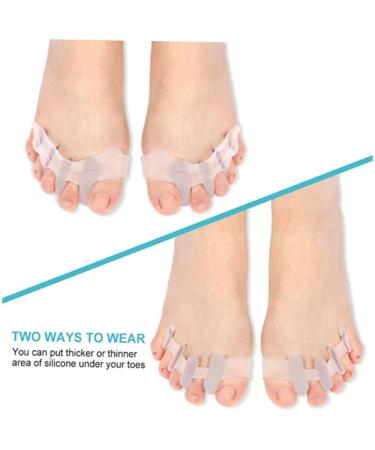 Khalery Bunion Corrector & Gel Toe Separator with Forefoot Pads - Hallux Valgus Relief for Foot Pain - Silicone Toe Spacer for Athletes, Dancers, Yoga - Buy Online on GoSupps.com