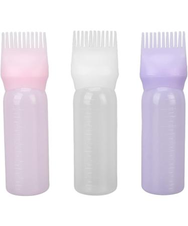 Hair Dye Applicator Bottle Portable Professional ABS Hair Dyeing Comb Bottle Stable for Styling for Hair Salon for Hairdresser - Buy Online on GoSupps.com