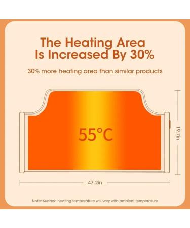 Pawlickio Portable Foot Warmer - Adjustable Thermostat & Digital Display | Foldable Electric Heating for Home & Office | EU Connector - Buy Online on GoSupps.com
