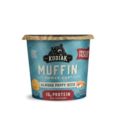 Kodiak Cakes Almond Poppy Seed Minute Muffins - 100% Whole Grain High Protein Muffins - Almond Poppyseed Breakfast Muffins Mix 2.29 Ounce (Pack of 12) Almond Poppy Seed - Pack of 12