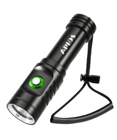 APLOS AP01 1050lm Diving Flashlight with Power Indicator, IPX8 Waterproof Professional Rechargable Dive Light AP01 1050 LM