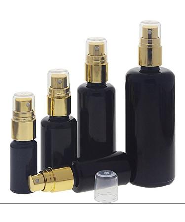 Buy Violet Glass Spray Bottle - 10ml Miron Glass with Gold Pump Atomizer | Highly Light-Protective Kosmetex Bottle for Skincare & Perfumes - Buy Online on GoSupps.com
