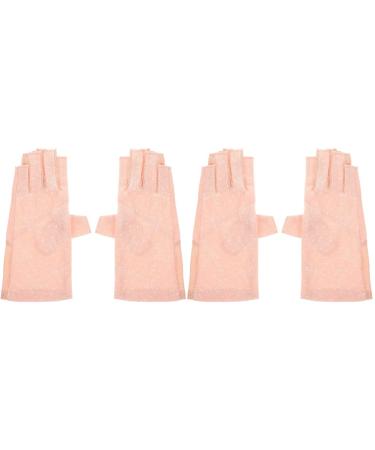 FRCOLOR 2 Pairs Sun Protection Half Finger Gloves Hand Gloves for Protection Guantes Para De Mujer Sun Gloves Uv Manicure Gloves Miss Nylon