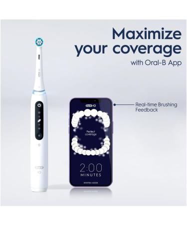 Oral-B iO5 Electric Toothbrush With Artificial Intelligence Gifts For Women / Men 1 Toothbrush Head & Travel Case 5 Modes Teeth Whitening UK 2 Pin Plug White + 4 Ultimate Clean Toothbrush White + Refills - Buy Online on GoSupps.com