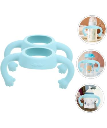 Vaguelly 4 Pcs Bottle Handle Handle Bottle Accessories Silica Gel Newborn Milk Grip 14.00X5.00X5.00CMx2pcs Sky-bluex2pcs - Buy Online on GoSupps.com