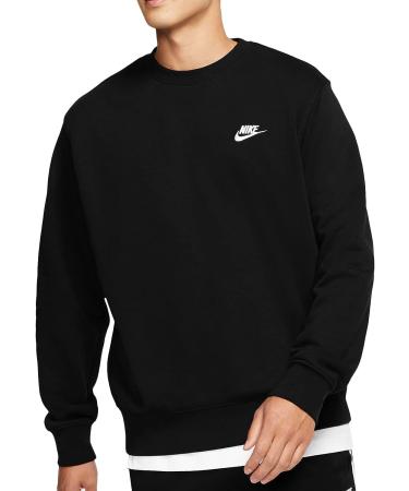 Nike Men's NSW Club Crew Black/White - Medium Size - Buy Online on GoSupps.com