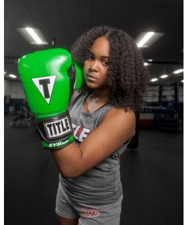 TITLE Boxing Gel Glory Super Bag Gloves 2.0 Lime/Black 16 oz - Premium Comfort and Protection for Heavy Bag Training - Buy Online on GoSupps.com