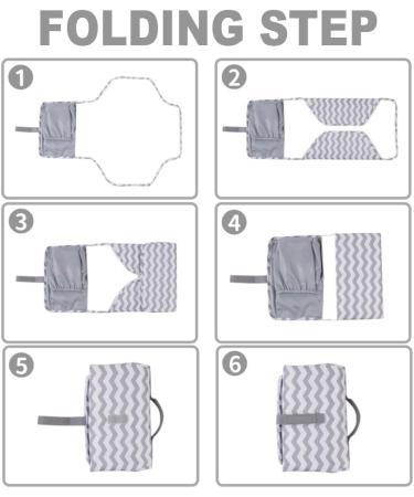 Wintfarm Portable Nappy Changing Mat with Milk Bottle Pockets - For Toddlers, Infants & Newborns - Buy Online on GoSupps.com