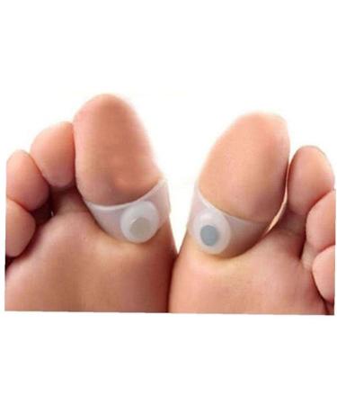 Tossper 1 pair of silicon magnetic toe ring reduce to body wet massage-toe-ring-actress ring magnets for weight loss metabolism