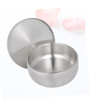 Frcolor 3-Piece Metal Stand Set - Polished Silver Shell Salon Gift | Stainless Steel Razor Holder | Bathroom Organizer 11x11x6.5cm - Buy Online on GoSupps.com