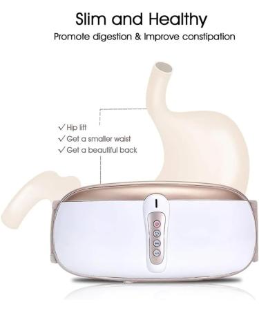 Rkxkj Electrical Slimming Belt - Abdominal Massage Device with 4 Modes High-Frequency Vibration & Hot Compress for Weight Loss & Tightening - Buy Online on GoSupps.com