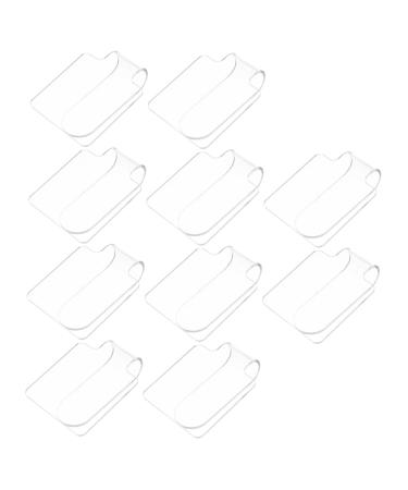 Healeved 10pi ces Plateau de Maquillage pour Fond de Teint Palette de M lange Portable pour Fards Paupi res R cipient Transparent pour Nail Art