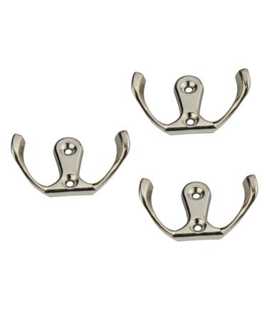 jojofuny Robe Hooks 30 pcs Door Clothes Hat Wall Bathroom Creative Robe Hook Zinc Hooks Hanger Alloy for Bedroomsilver mediumx3pcs Silverx3pcs