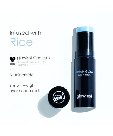 Dream Glow Serum Stick - RICE + HYALURONIC ACID | Daily Hydrating Booster for Face Lips Eyes Neck & Body | Concentrated Korean Skincare Treatment - 0.37 oz - Buy Online on GoSupps.com
